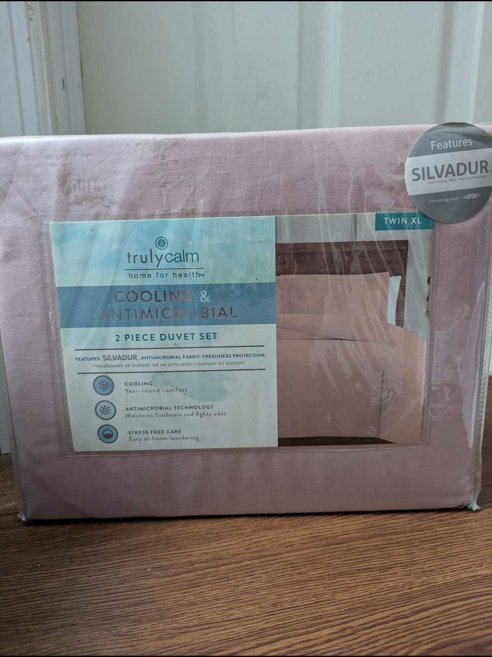 Truely Calm Cooling & Antimicrobial Duvet Set - Light Pink